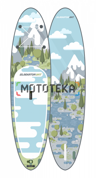 Надувная доска для sup - бординга Gladiator (Гладиатор) FOREST 10.6 (2021)