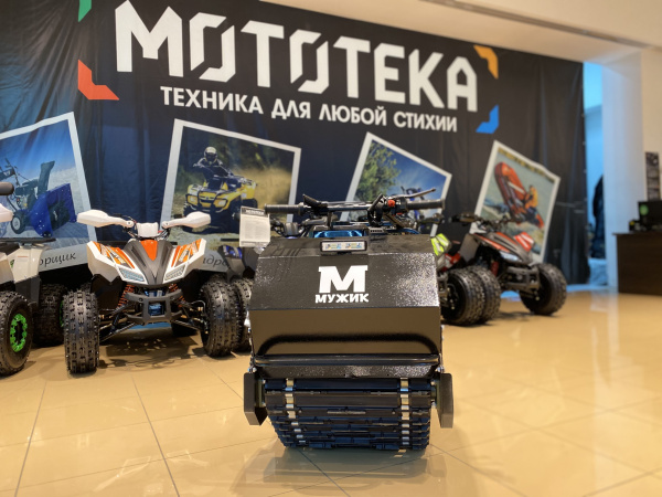 Мотобуксировщик Мужик LUXE М500 1450. 20 л.с.. катковая. с реверсом. с тормозом. с подогревом | Мототека